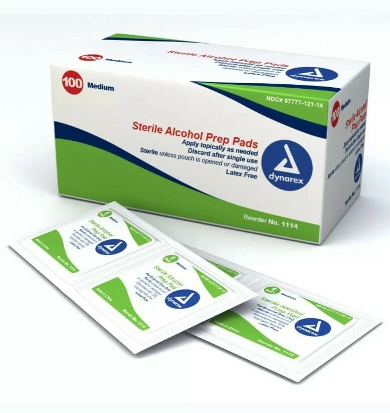 alcohol pads 100s