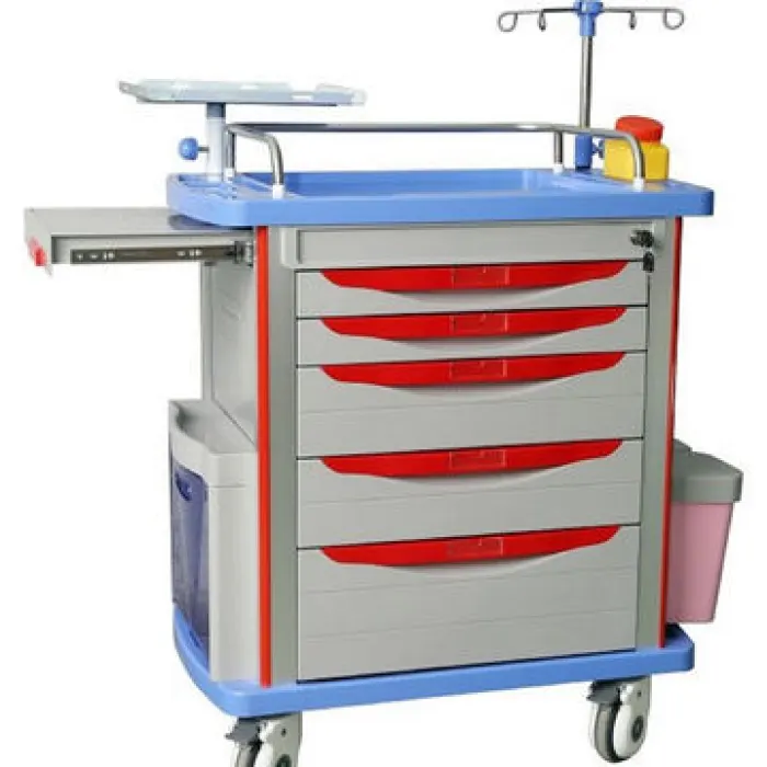emergency crash cart trolley