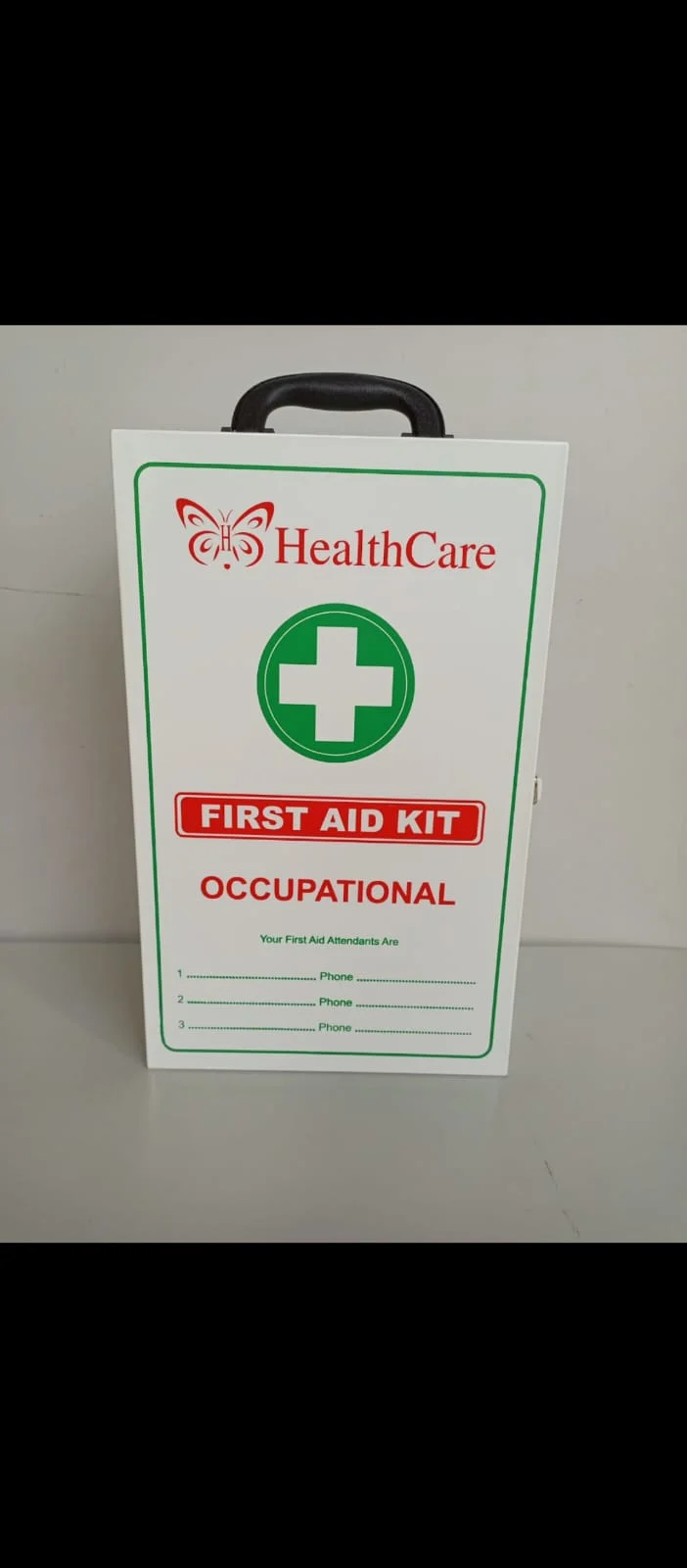 metallic occupational first aid kit